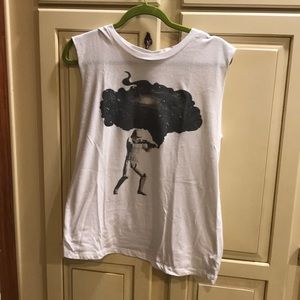 ❌SOLD❌Faded star wars storm trooper muscle tee